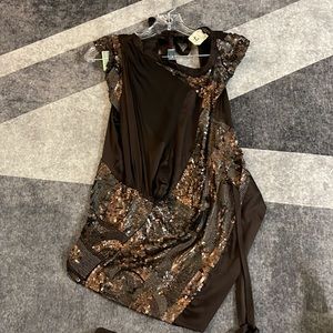 ETRO vintage 2005 brown sequin silk size 42 Prob a size 6 or 8 worn once